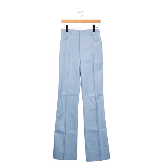 Women's Saint Laurent Paris Season 2022 High Rise Wide Leg Jeans size FR42 - Picture 2 of 8